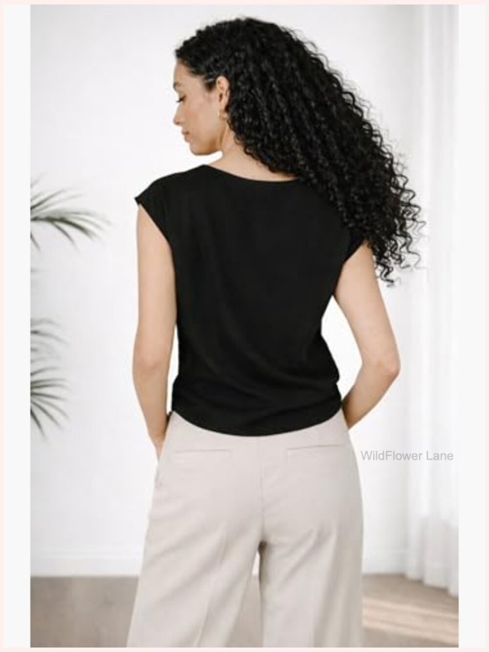 Crossover Nursing Top – Breastfeeding Blouse, Soft Maternity Shirt - Picture 6 of 6
